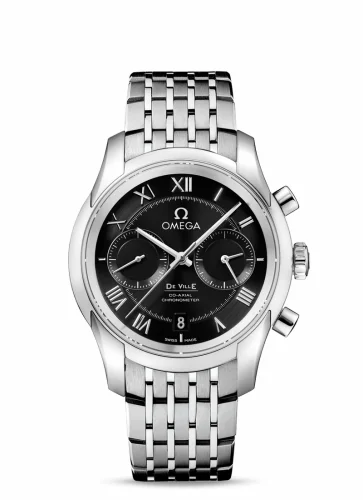 Omega De Ville Co-Axial 42 Chronograph Stainless Steel / Black / Bracelet 431.10.42.51.01.001 (43110425101001)